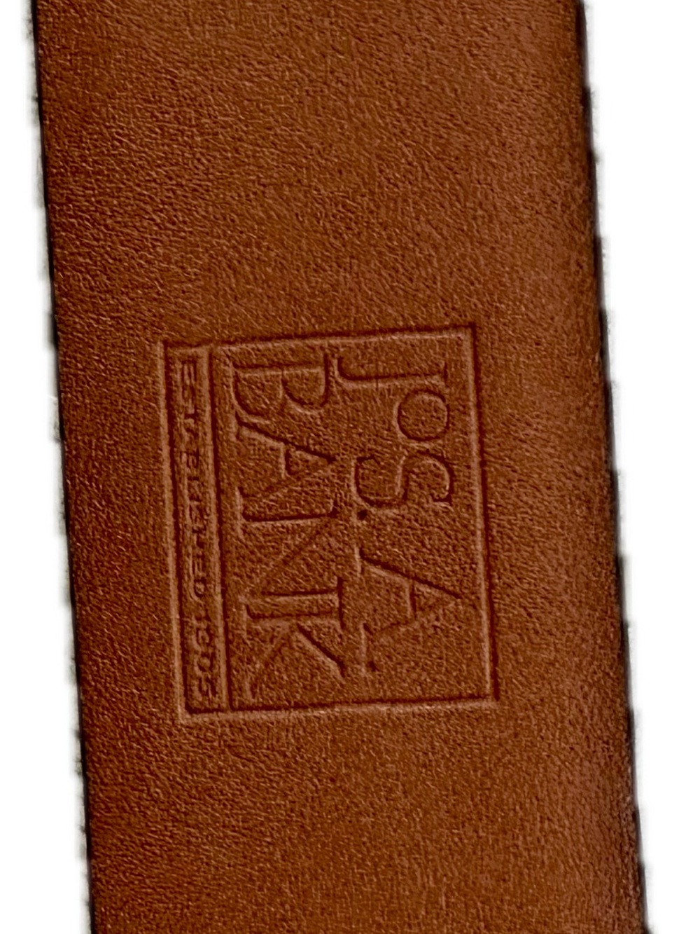 Jos. A. Bank Tan Genuine Leather Belt with Silver Buckle - Size 32/30 - Picture 4 of 6